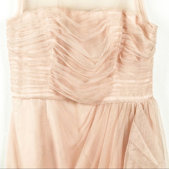 Vera Wang White Blush Tulle Bridesmaid Dre… - Picture 6 of 10